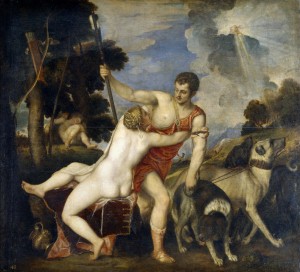 Венера й Адоніс. Тіціан (1554)